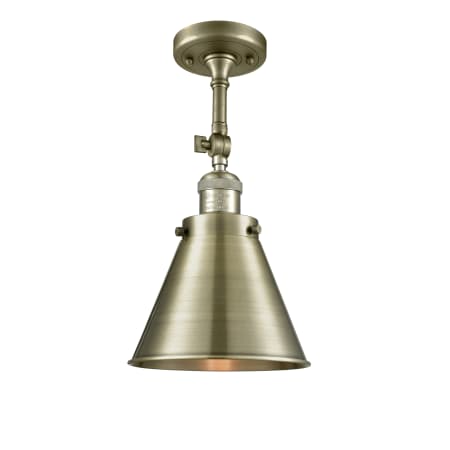 A large image of the Innovations Lighting 201FSW Appalachian Antique Brass