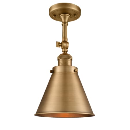 A large image of the Innovations Lighting 201FSW Appalachian Brushed Brass