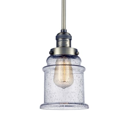 A large image of the Innovations Lighting 201S Canton Antique Brass / Seedy