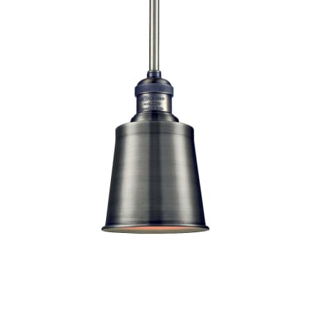 A large image of the Innovations Lighting 201S Addison Antique Brass / Antique Brass