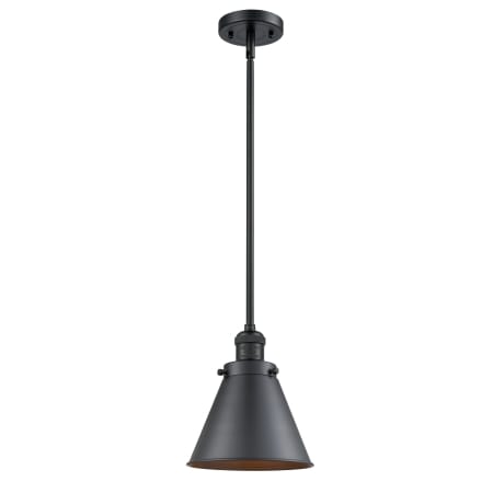 A large image of the Innovations Lighting 201S Appalachian Matte Black