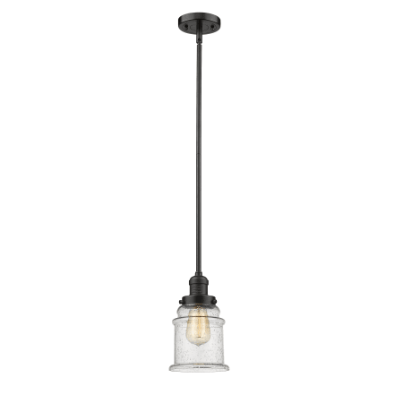 A large image of the Innovations Lighting 201S Canton Oiled Rubbed Bronze / Seedy