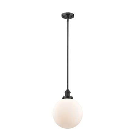 A large image of the Innovations Lighting 201S X-Large Beacon Oil Rubbed Bronze / Matte White