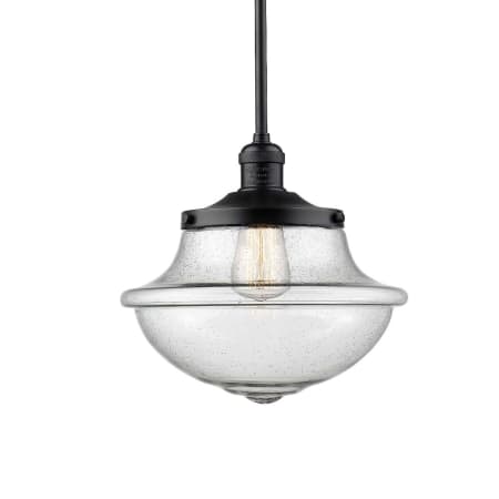 A large image of the Innovations Lighting 201S Oxford Schoolhouse Oil Rubbed Bronze / Seedy