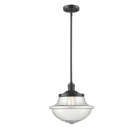 A large image of the Innovations Lighting 201S Large Oxford Oil Rubbed Bronze / Seedy