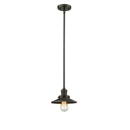 A large image of the Innovations Lighting 201S Railroad Oiled Rubbed Bronze / Metal Shade