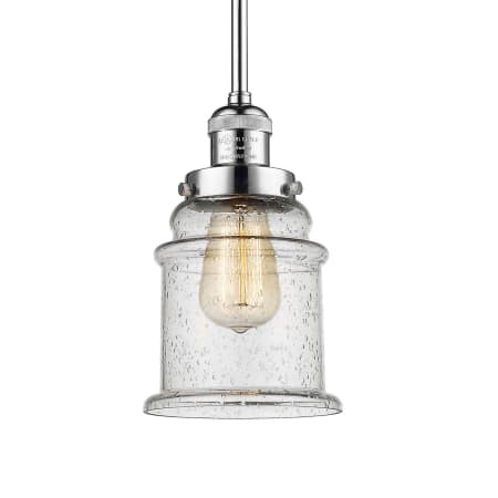 A large image of the Innovations Lighting 201S Canton Polished Chrome / Seedy