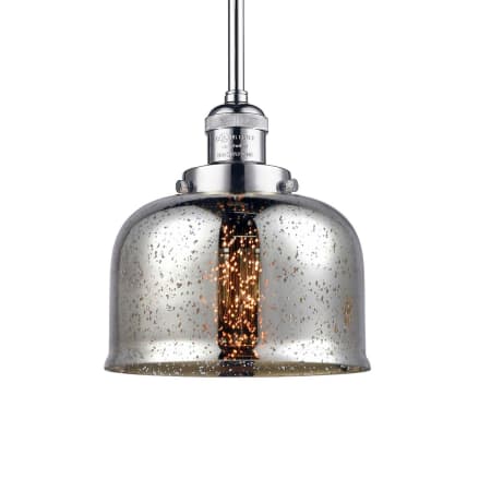 A large image of the Innovations Lighting 201S Large Bell Polished Chrome / Silver Plated Mercury