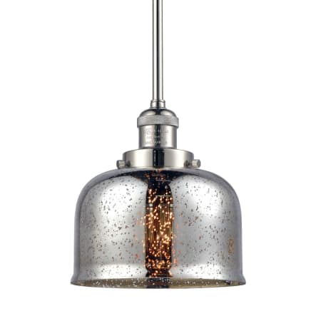 A large image of the Innovations Lighting 201S Large Bell Polished Nickel / Silver Plated Mercury