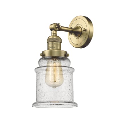 A large image of the Innovations Lighting 203 Canton Antique Brass / Seedy