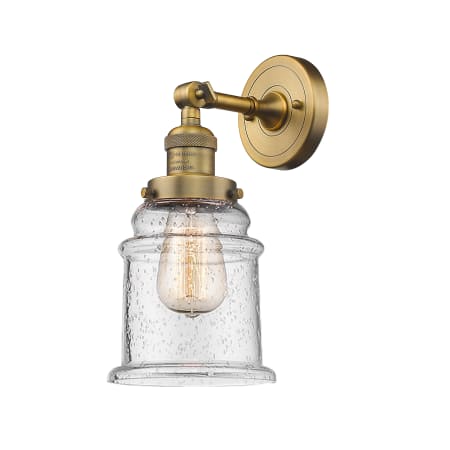 A large image of the Innovations Lighting 203 Canton Brushed Brass / Seedy