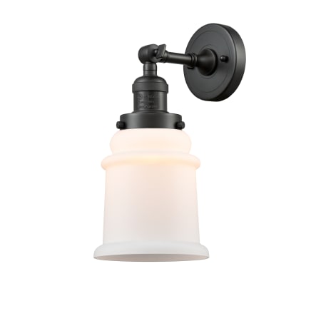A large image of the Innovations Lighting 203 Canton Oil Rubbed Bronze / Matte White