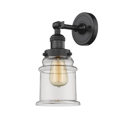 A large image of the Innovations Lighting 203 Canton Oiled Rubbed Bronze / Clear