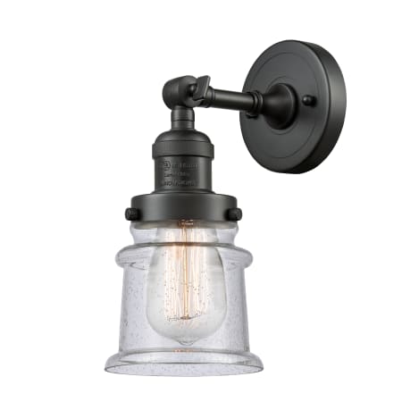 A large image of the Innovations Lighting 203 Small Canton Oil Rubbed Bronze / Seedy
