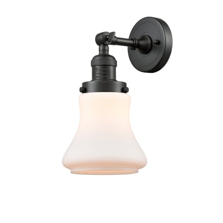 A large image of the Innovations Lighting 203 Bellmont Oil Rubbed Bronze / Matte White