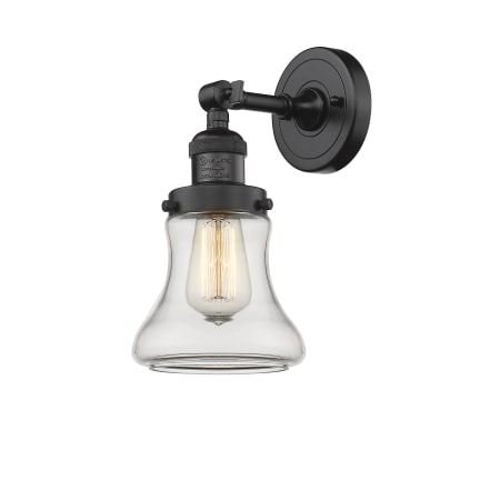 A large image of the Innovations Lighting 203 Bellmont Oiled Rubbed Bronze / Clear