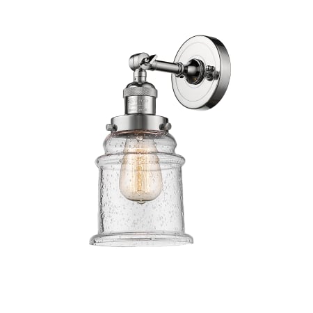 A large image of the Innovations Lighting 203 Canton Polished Chrome / Seedy