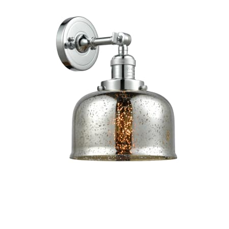 A large image of the Innovations Lighting 203 Large Bell Polished Chrome / Silver Plated Mercury