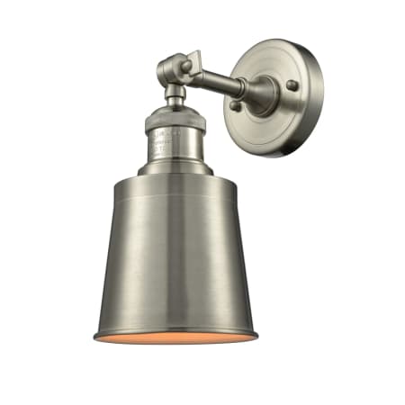 A large image of the Innovations Lighting 203 Addison Brushed Satin Nickel