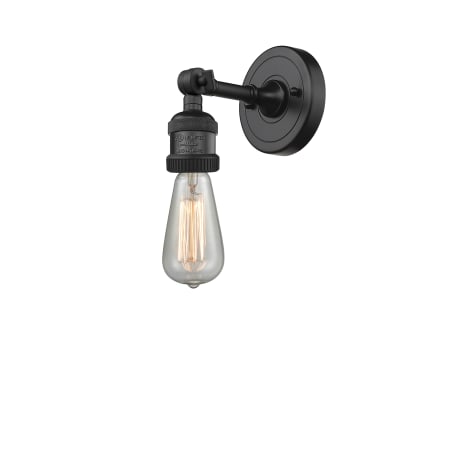 A large image of the Innovations Lighting 203NH Bare Bulb Matte Black