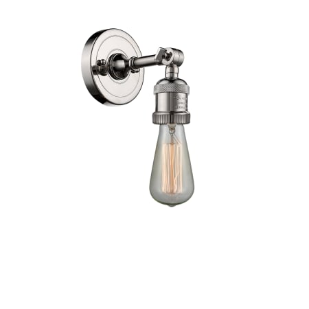 A large image of the Innovations Lighting 203NH Bare Bulb Polished Nickel