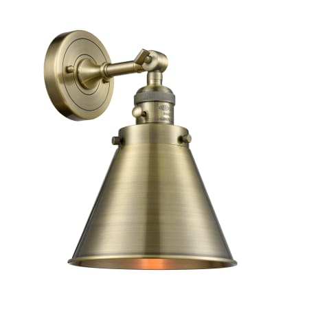 A large image of the Innovations Lighting 203SW Appalachian Antique Brass
