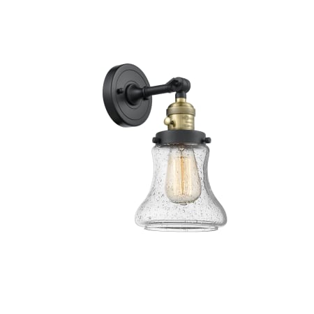 A large image of the Innovations Lighting 203SW Bellmont Black Antique Brass / Seedy