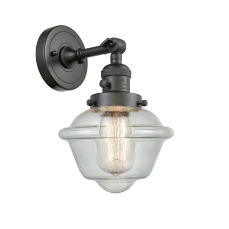 A large image of the Innovations Lighting 203SW Small Oxford Oil Rubbed Bronze / Seedy