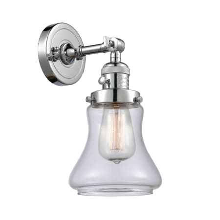 A large image of the Innovations Lighting 203SW Bellmont Polished Chrome / Clear