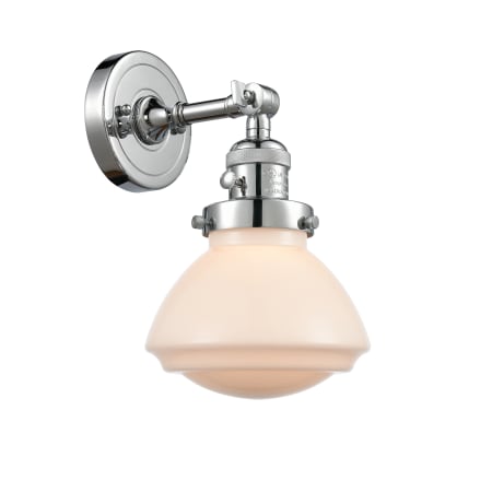 A large image of the Innovations Lighting 203SW Olean Polished Chrome / Matte White