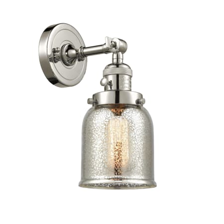A large image of the Innovations Lighting 203SW Small Bell Polished Nickel / Silver Plated Mercury