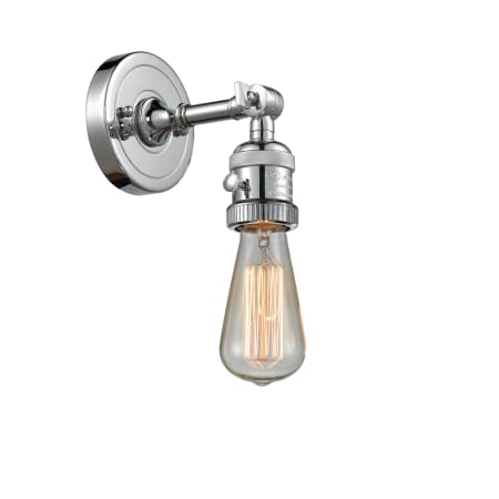 A large image of the Innovations Lighting 203SWNH Bare Bulb Polished Chrome