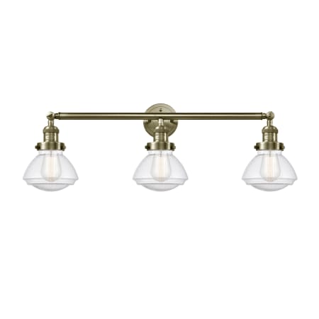 A large image of the Innovations Lighting 205 Olean Antique Brass / Seedy