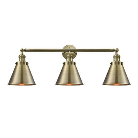 A large image of the Innovations Lighting 205-S Appalachian Antique Brass