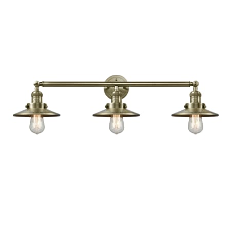 A large image of the Innovations Lighting 205-S Railroad Antique Brass