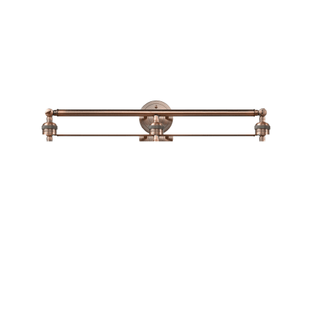 A large image of the Innovations Lighting 205-S-6 Beacon Antique Copper / Matte White Cased