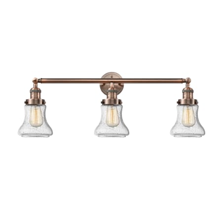 A large image of the Innovations Lighting 205-S Bellmont Antique Copper / Seedy