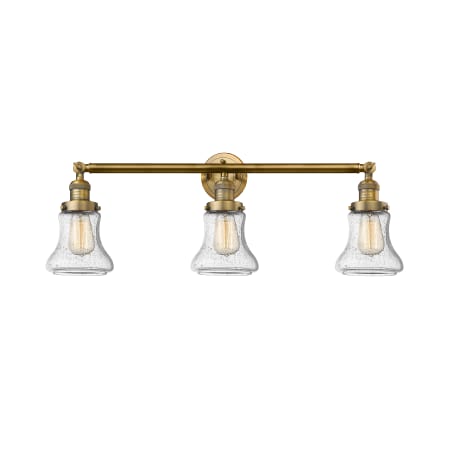 A large image of the Innovations Lighting 205-S Bellmont Brushed Brass / Seedy