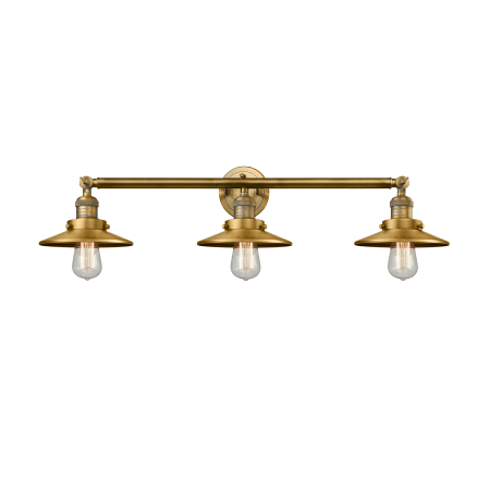 A large image of the Innovations Lighting 205-S Railroad Brushed Brass / Metal
