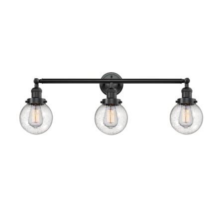 A large image of the Innovations Lighting 205-S-6 Beacon Oil Rubbed Bronze / Seedy