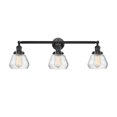 A large image of the Innovations Lighting 205-S Fulton Oil Rubbed Bronze / Clear