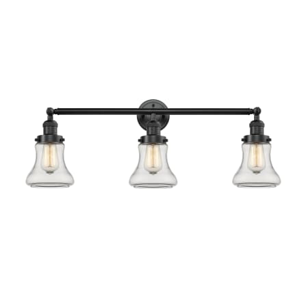 A large image of the Innovations Lighting 205-S Bellmont Oil Rubbed Bronze / Clear