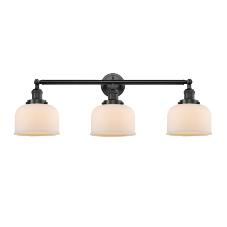 A large image of the Innovations Lighting 205-S Large Bell Oil Rubbed Bronze / Matte White