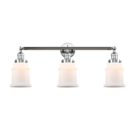 A large image of the Innovations Lighting 205-S Canton Polished Chrome / Matte White