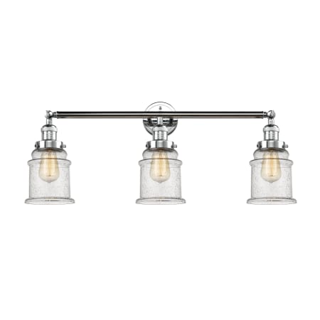 A large image of the Innovations Lighting 205-S Canton Polished Chrome / Seedy