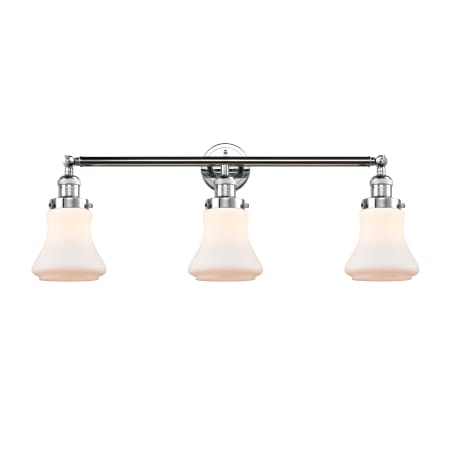 A large image of the Innovations Lighting 205-S Bellmont Polished Chrome / Matte White