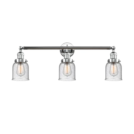 A large image of the Innovations Lighting 205-S Small Bell Polished Chrome / Seedy