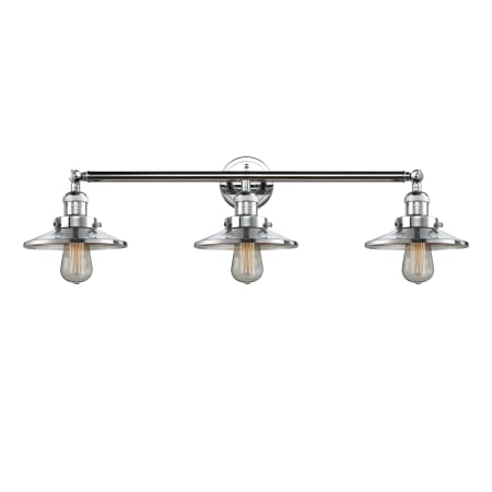 A large image of the Innovations Lighting 205-S Railroad Polished Chrome / Metal