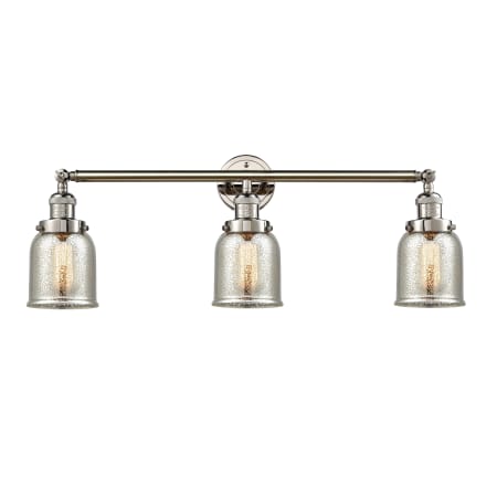 A large image of the Innovations Lighting 205-S Small Bell Polished Nickel / Silver Plated Mercury