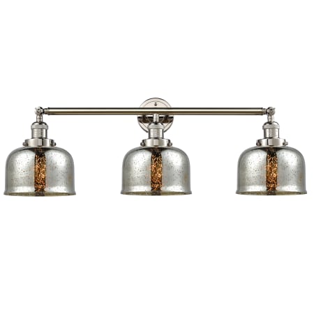 A large image of the Innovations Lighting 205-S Large Bell Polished Nickel / Silver Plated Mercury